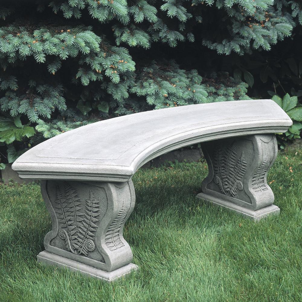 Curved Woodland Ferns Bench – Soothing Company