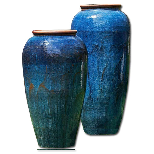 Sora Jar, Tall, Rustic Blue