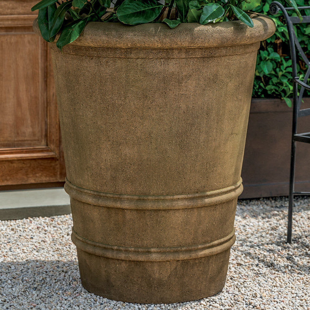 Campania International Urbino Planter, XLG, Aged Limestone