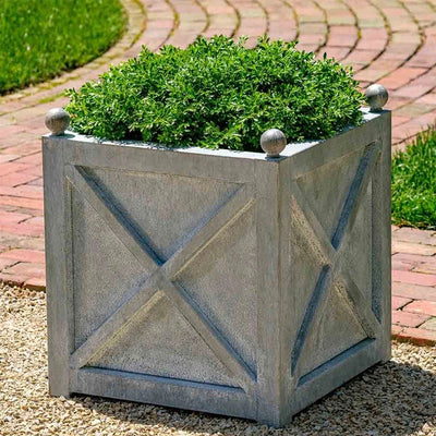 Square Villandry Large Planter - Zinc