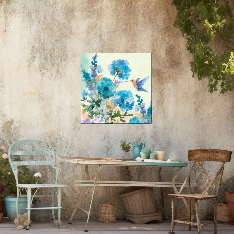 Hummer Bliss Outdoor Canvas Art