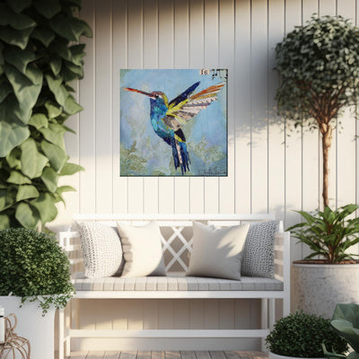 Snazzy Hummer Outdoor Canvas Art