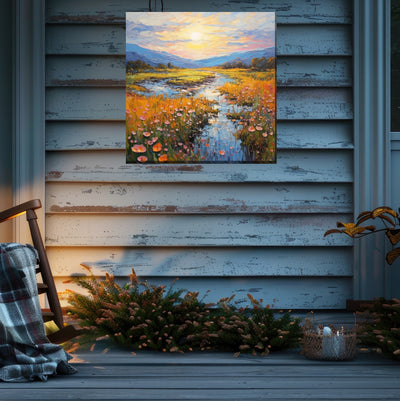 Summit Creek Outdoor Canvas Art