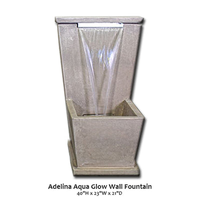 Adelina Aqua Glow Wall Fountain