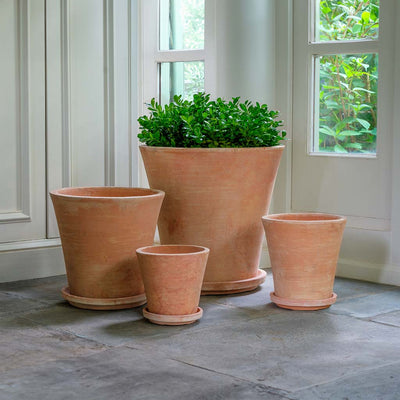 Alicia Planter Set of 4 | Glazed & Terra Cotta Collection