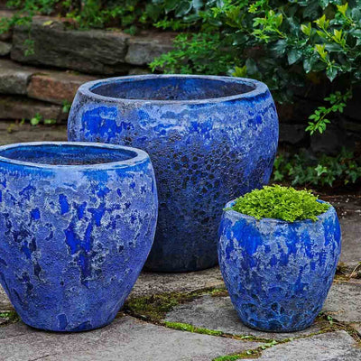 Symi Planter Set of 3 in Angkor Blue | Angkor Collection