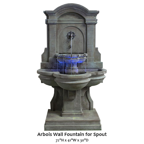 Arbois Wall Fountain for Spout