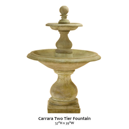 Carrara Two Tier Fountain