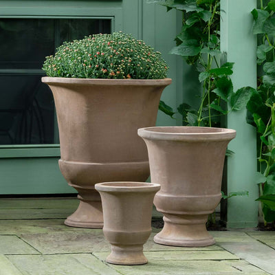 Chalon Urn Planter Nested Set of 3 | Terra Cotta Collection