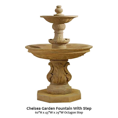 Chelsea Garden Fountain With Step