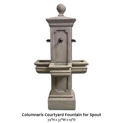 Columnaris Courtyard Fountain for Spout