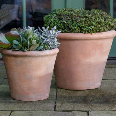 Cortona Large Planter Set of 2 | Glazed & Terra Cotta Collection