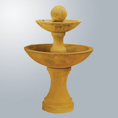 Due Two Tier Fountain With Spillways