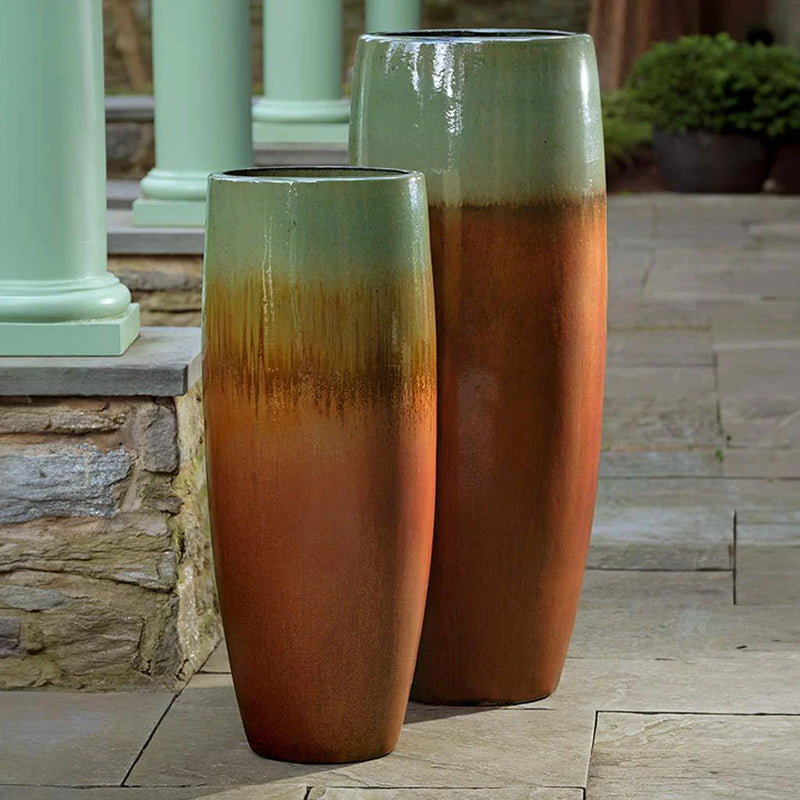 Tall Sabine Planter | Glazed Terra Cotta