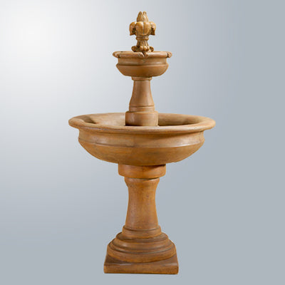 Fleur De Lis Two Tier Fountain