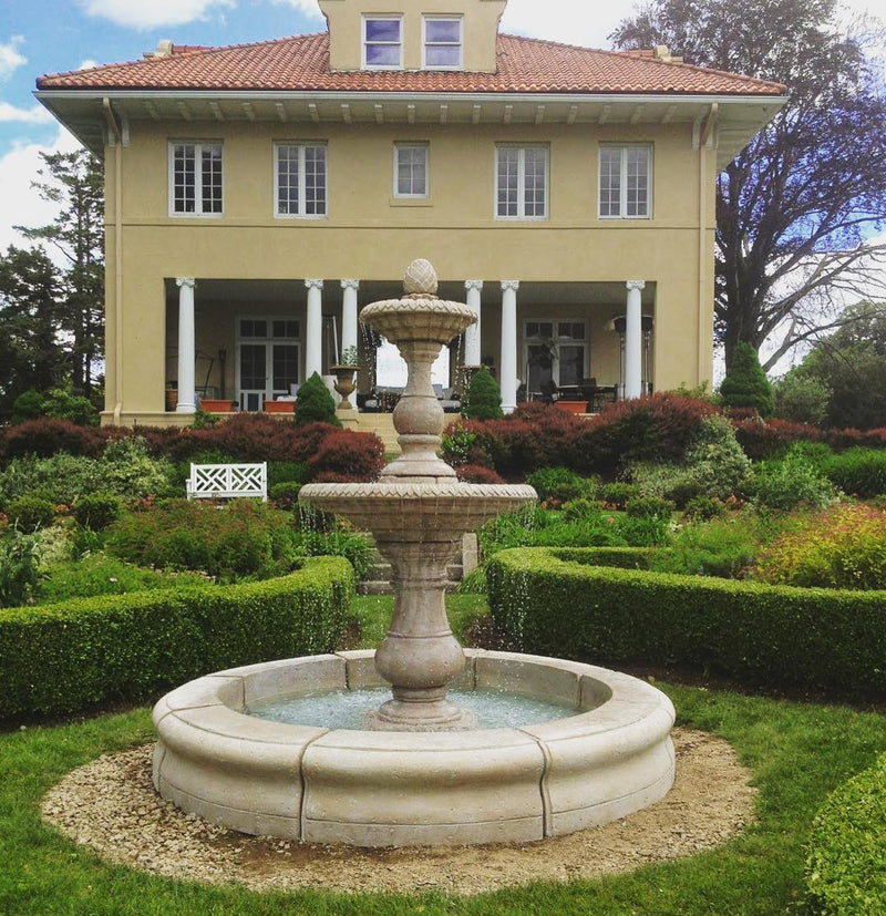 Four Seasons Outdoor Fountain with Fiore Pond | Large Fountain