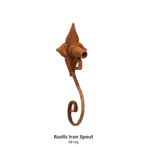 Beaumont Fountain For Rustic Iron Spouts