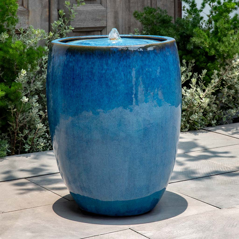 Casco Glazed Modern Outdoor Fountain