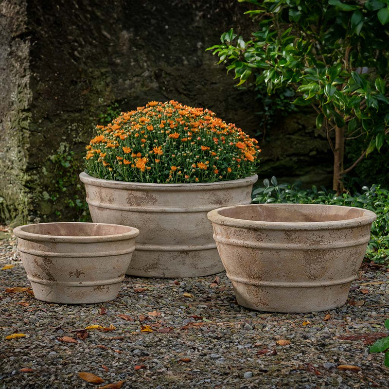 Mera Planter Nested Set of 3 | Glazed & Terra Cotta Collection