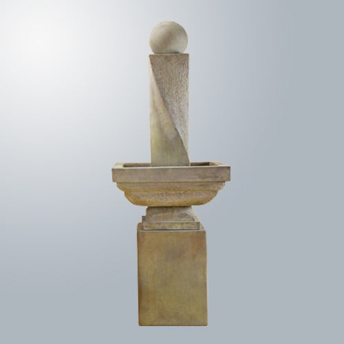 Mod Twist Fountain Tall With Ball