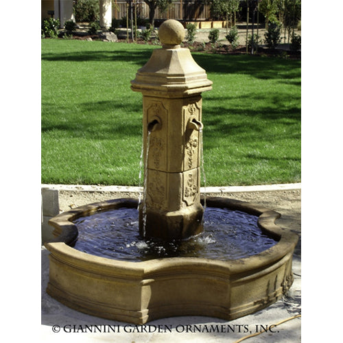 Monaco Pond Fountain With Lorraine Finial