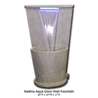 Nadine Aqua Glow Wall Fountain