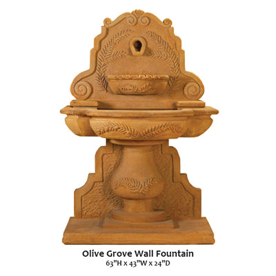 Olive Grove Wall Fountain