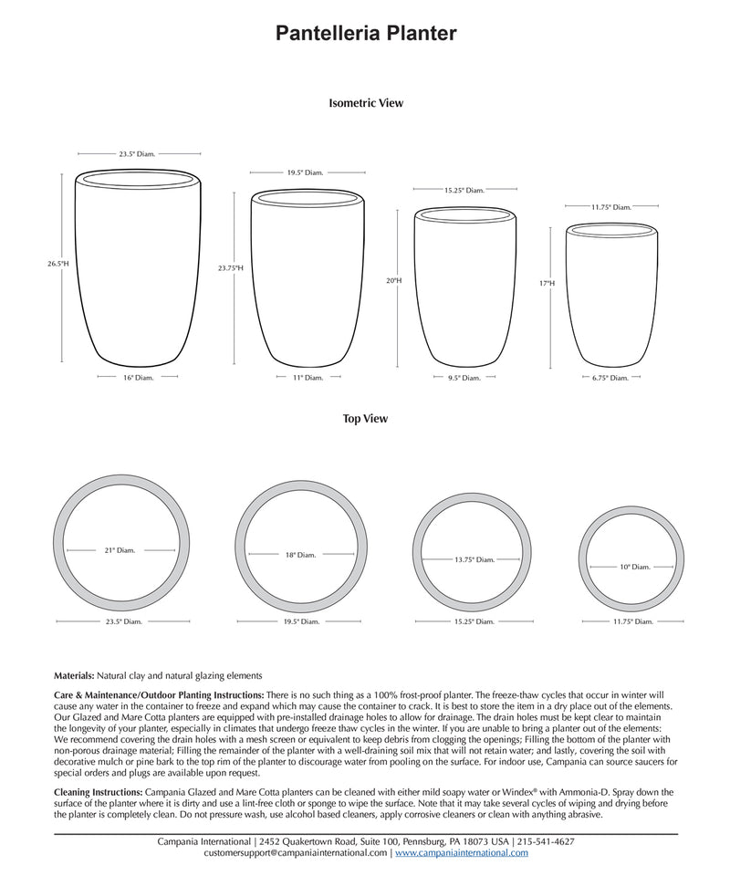 Pantelleria Planter | Vicolo Antico Collection