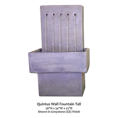 Quintus Wall Fountain Tall