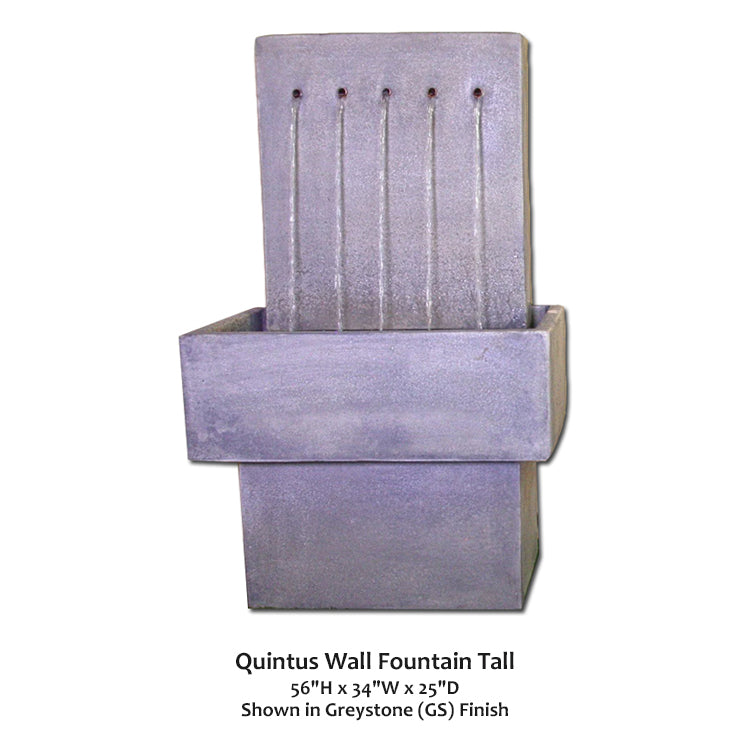 Quintus Wall Fountain Tall