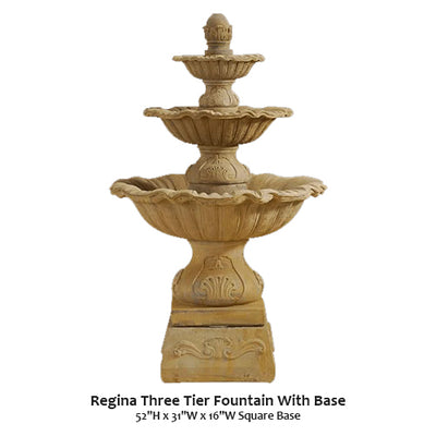 Regina Three Tier Fountain With Base