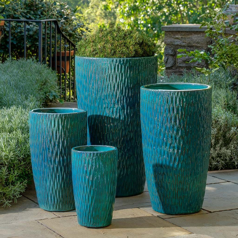 Rivulet Glazed Planter Nested Set of 4