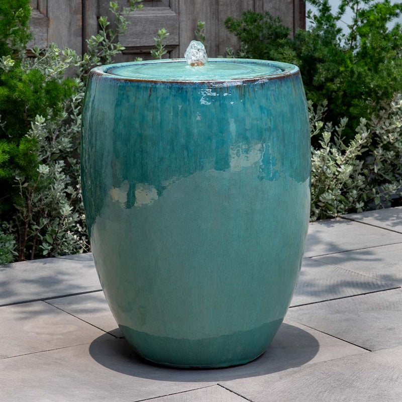 Casco Glazed Modern Outdoor Fountain