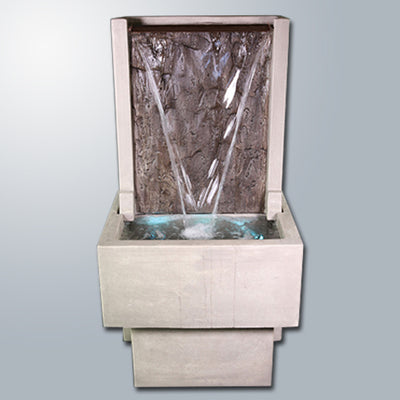 Slate Fountain with Tall Base