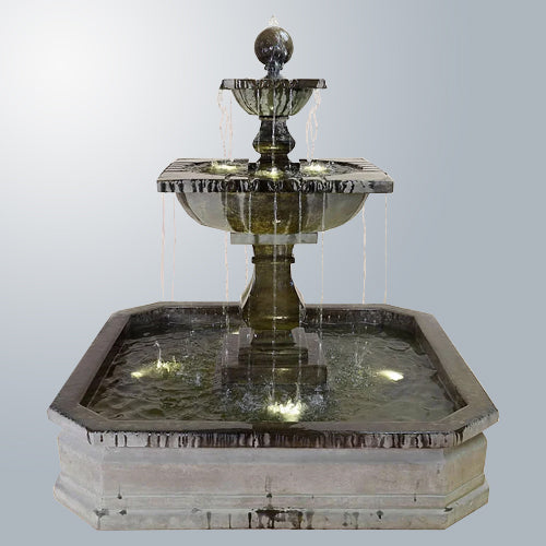 Solara Quadra Pond Fountain