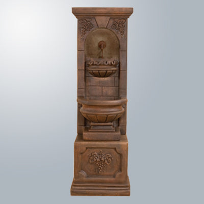 St. Helena Fountain With Base For Rustic Iron Spout