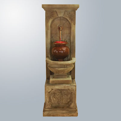 St. Helena Urn Fountain For Rustic Iron Spout