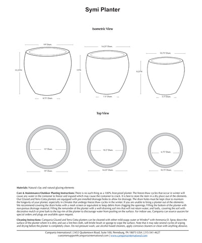 Symi Planter Set of 3 in Angkor Grey | Angkor Collection