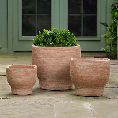 Vail Planter Set of 3 | Glazed & Terra Cotta Collection