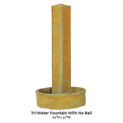 Tri-Water Fountain With No Ball