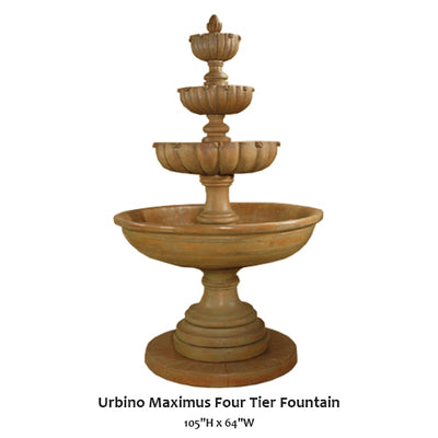 Urbino Maximus Four Tier Fountain