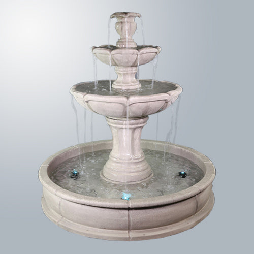 Velia Three Tier Pond Fountain