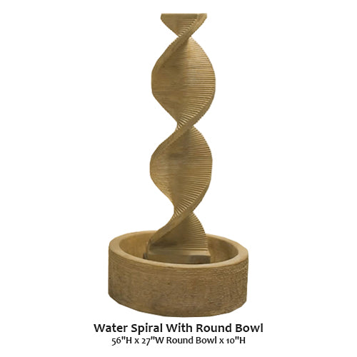 Water Spiral With Round Bowl