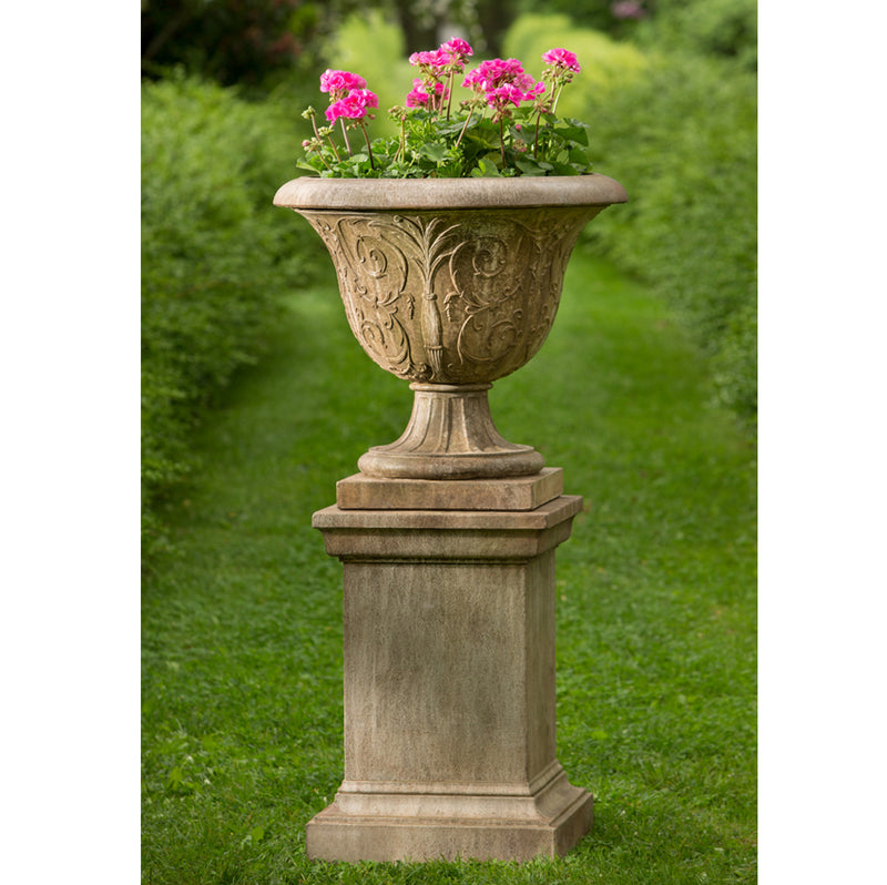 Palais Arabesque Urn on Greenwich Pedestal